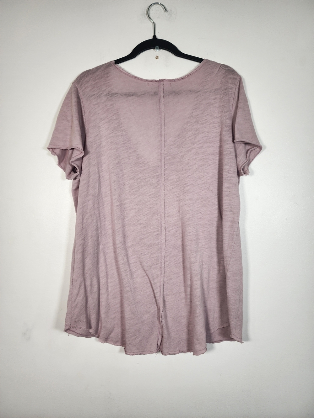 Project Social T Washed Mauve V-Neck Short Sleeve Tee - Picture 4 of 7